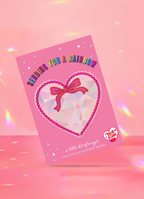 Load image into Gallery viewer, Suncatcher Rainbow Maker Heart Bow