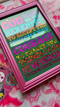 Load image into Gallery viewer, God Grant Me Serenity. Prayer (A.A)