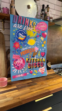 Load image into Gallery viewer, TEA TOWEL Blue Kitchen Disco
