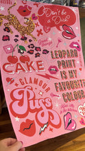 Load image into Gallery viewer, TEA TOWEL Pink Leopard