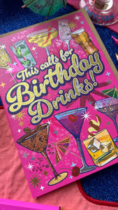 Birthday Drinks Card