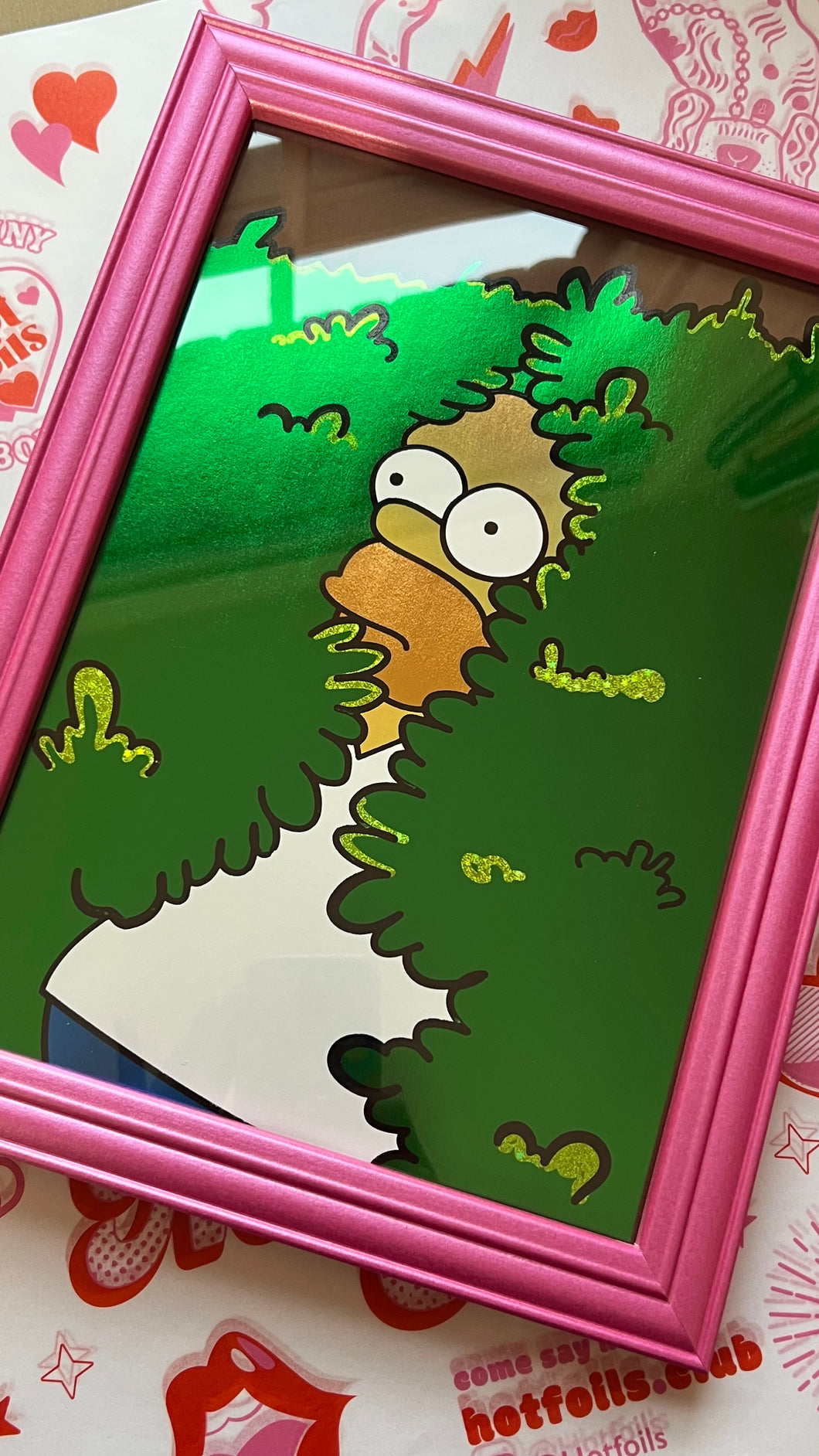 Homer in a bush