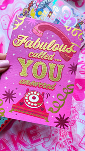 Fabulous Called Card