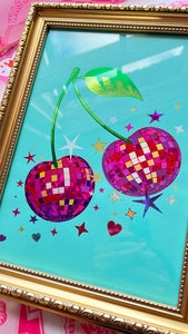 Cherry Disco Mirrorball