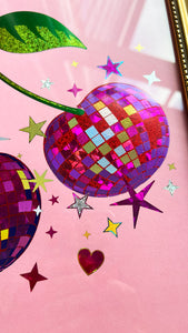 Cherry Disco Mirrorball