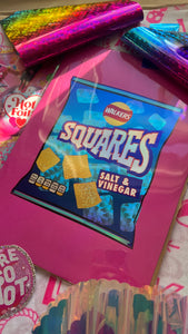 Squares crisps