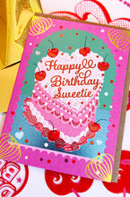 Load image into Gallery viewer, Happy Birthday Sweetie (cherry cake) Card
