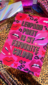 Leopard Print is My Favourite Notebook