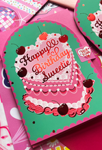 Load image into Gallery viewer, Happy Birthday Sweetie (cherry cake) Card
