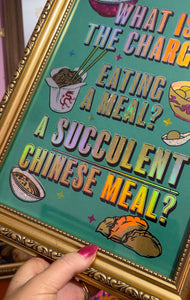 Succulent Chinese Meal A4 print