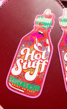 Load image into Gallery viewer, Hot Stuff Glitter Sticker (large size)
