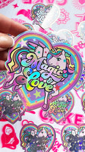 Load image into Gallery viewer, Unicorn Holo Sticker (large size)
