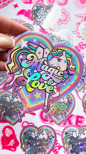 Unicorn Holo Sticker (large size)