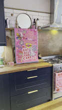 Load and play video in Gallery viewer, TEA TOWEL Bright Pink Cake
