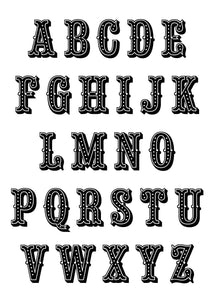Leopard Alphabet Print