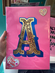 Leopard Alphabet Print