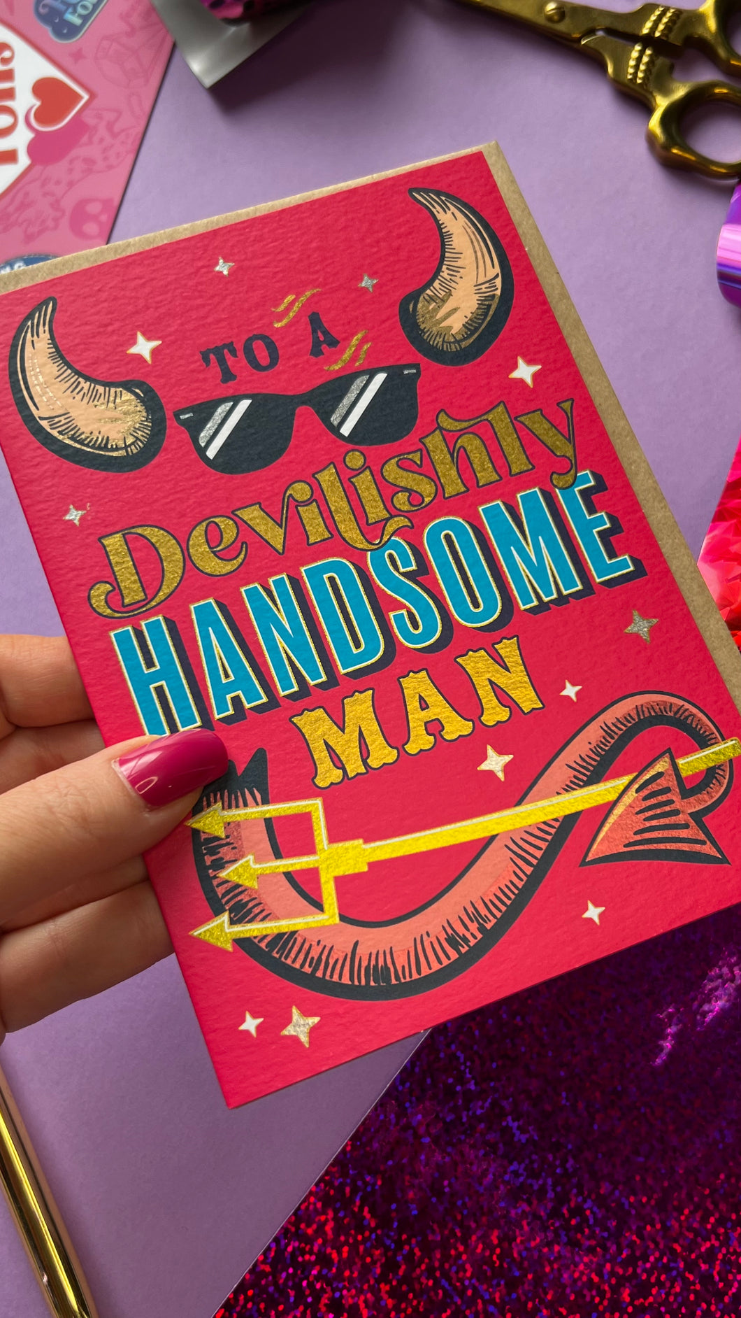 Devilishly Handsome Card