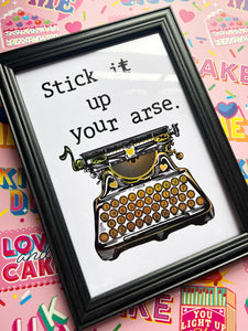 Old Typewriter - Your Custom Message