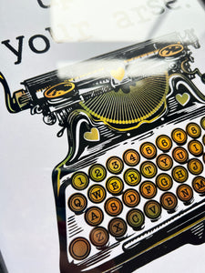 Old Typewriter - Your Custom Message