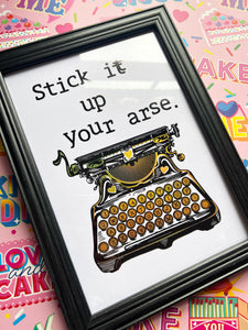 Old Typewriter - Your Custom Message